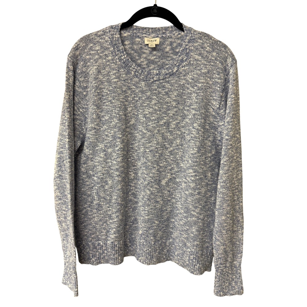 J. Crew Factory Womens Crewneck beach sweater Size Medium Vintage Peri Blue